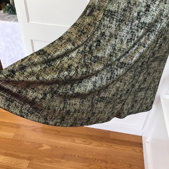 ALFANI Rose Shimmer Metallic Fit & Flare Dress Black Gold Women’s Plus Size 16 - Picture 7 of 16